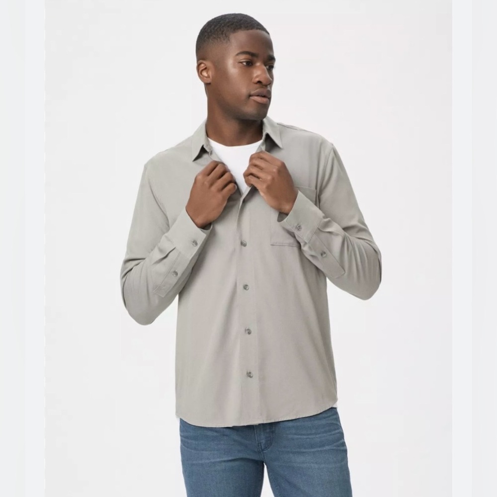 PAIGE Mens Wardin Long Sleeve Button Down
Size Large